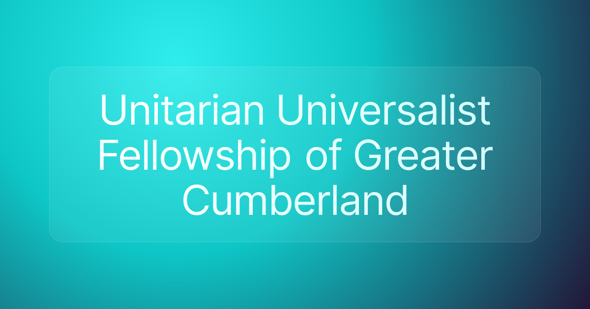 Unitarian Universalist Fellowship of Greater Cumberland