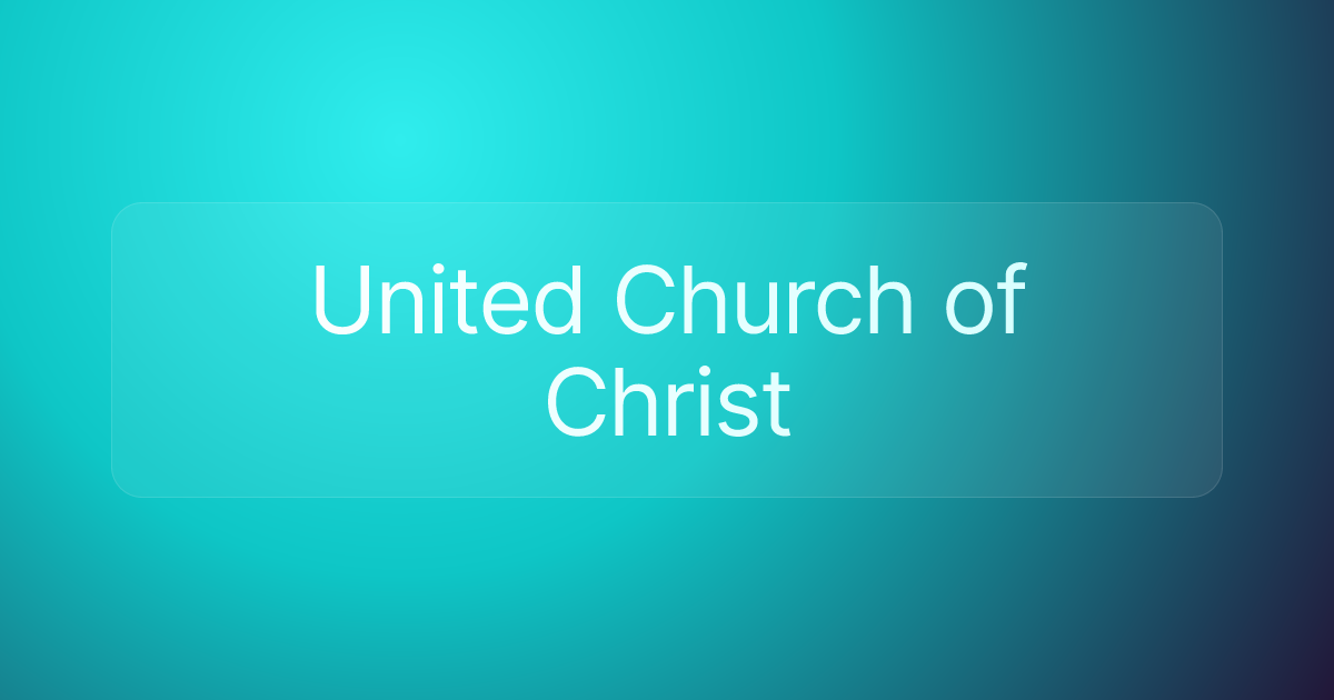 United Church of Christ