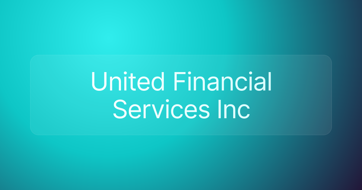 United Financial Services Inc