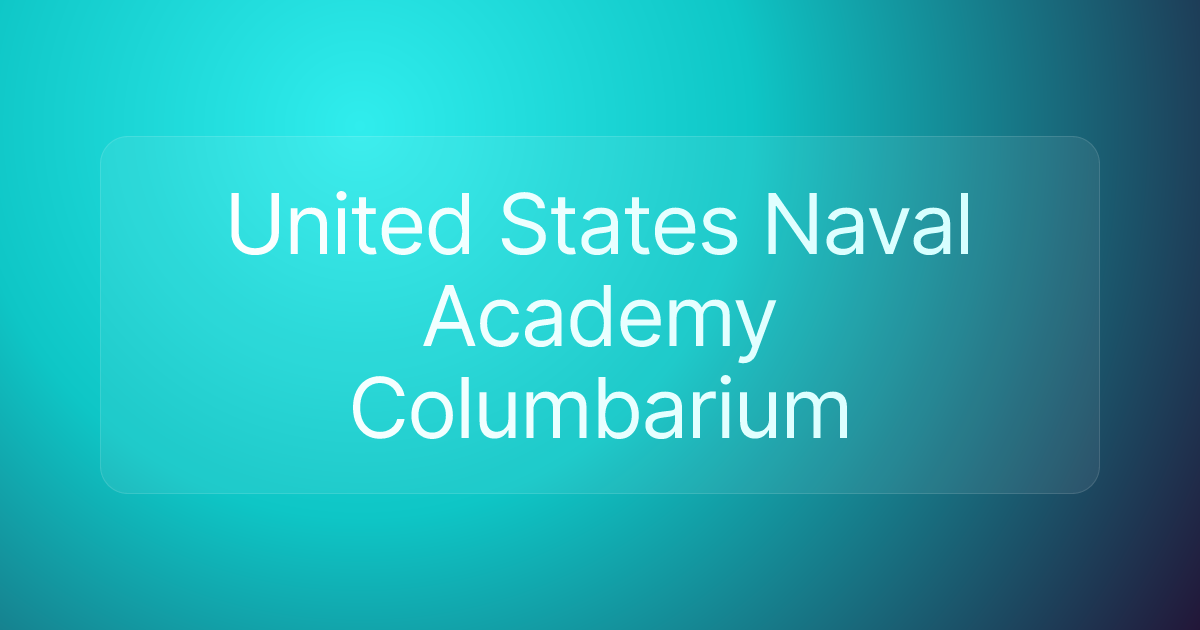 United States Naval Academy Columbarium