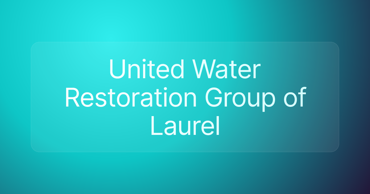 United Water Restoration Group of Laurel