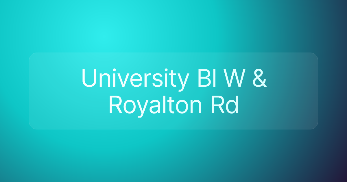 University Bl W & Royalton Rd