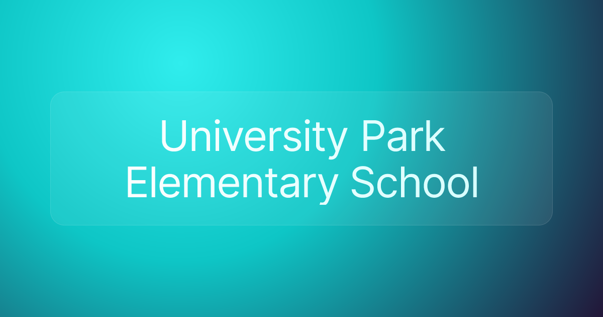University Park Elementary School