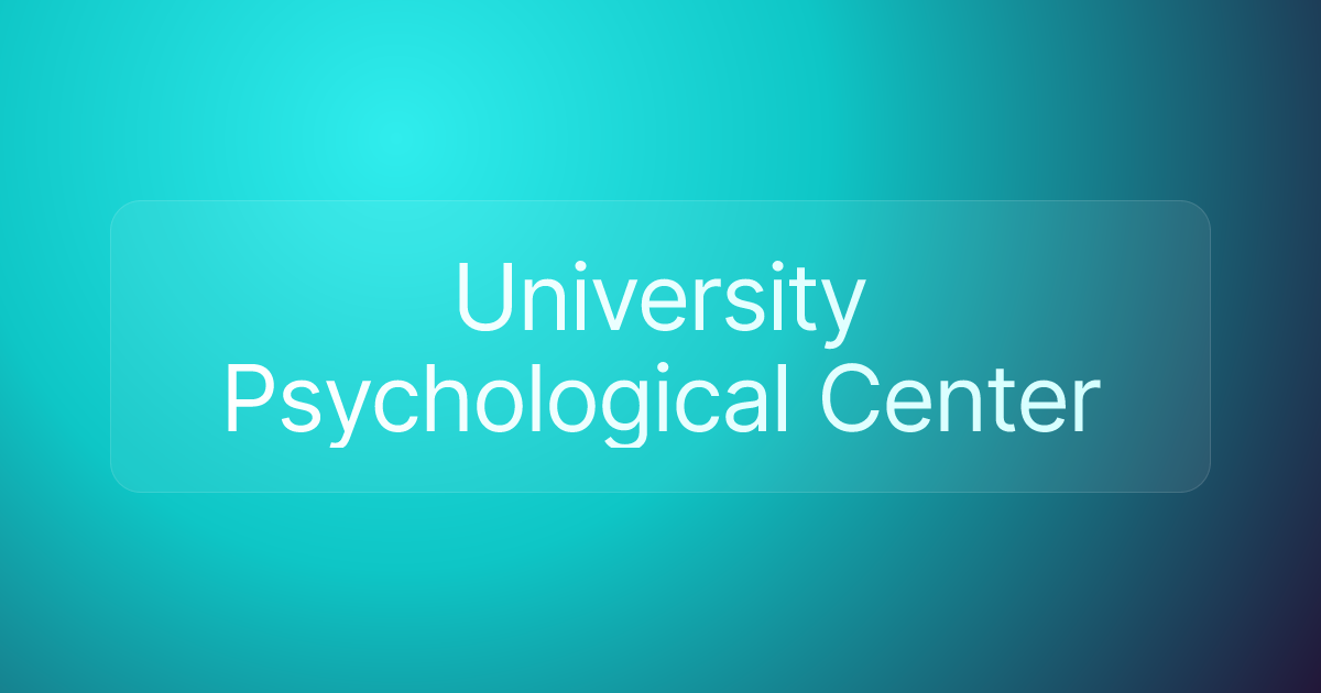 University Psychological Center