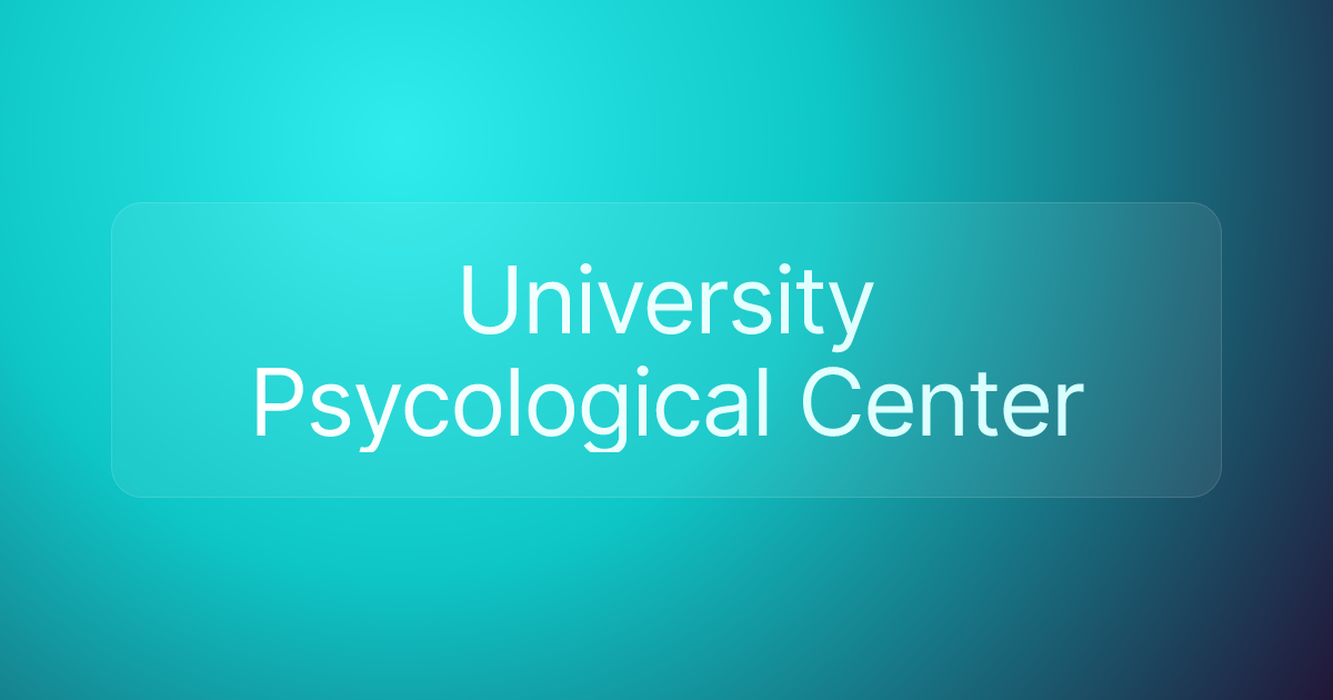 University Psycological Center