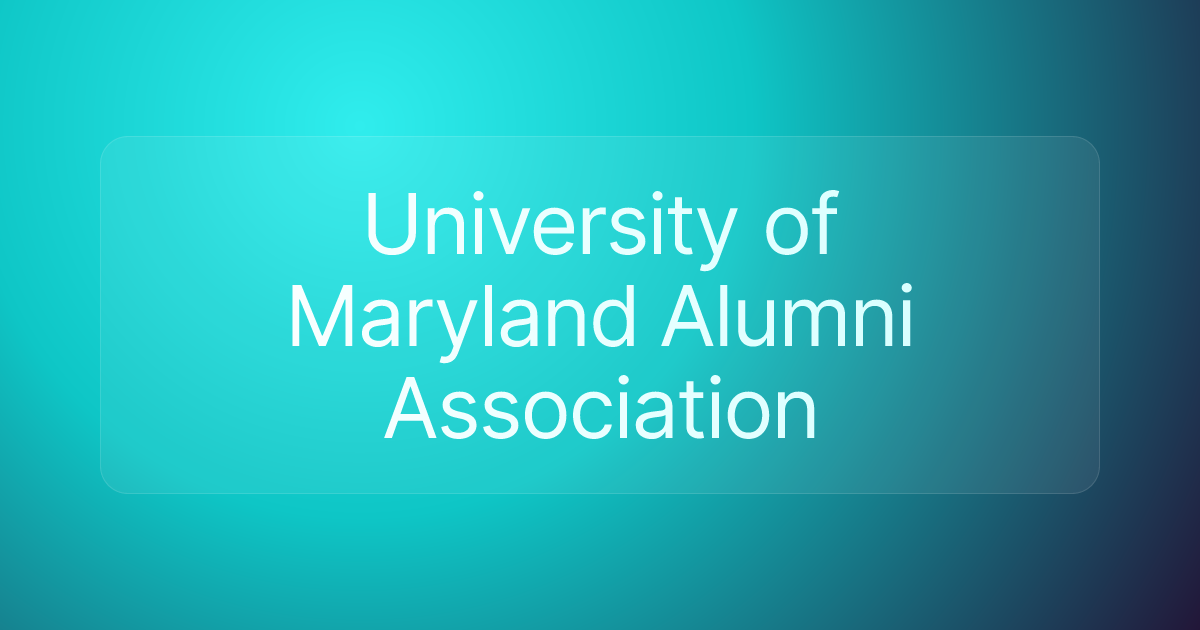 University of Maryland Alumni Association
