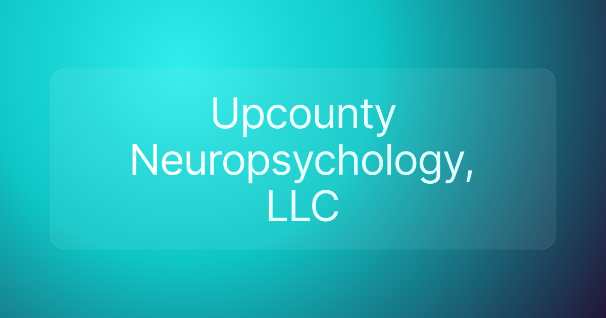 Upcounty Neuropsychology, LLC