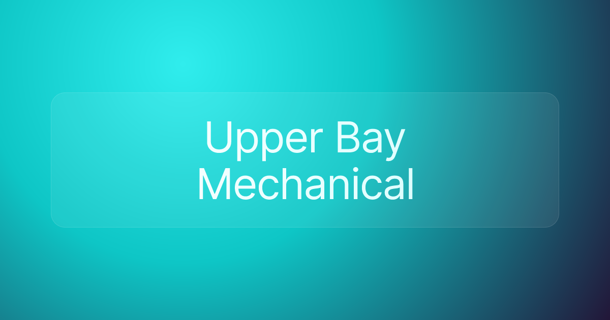 Upper Bay Mechanical