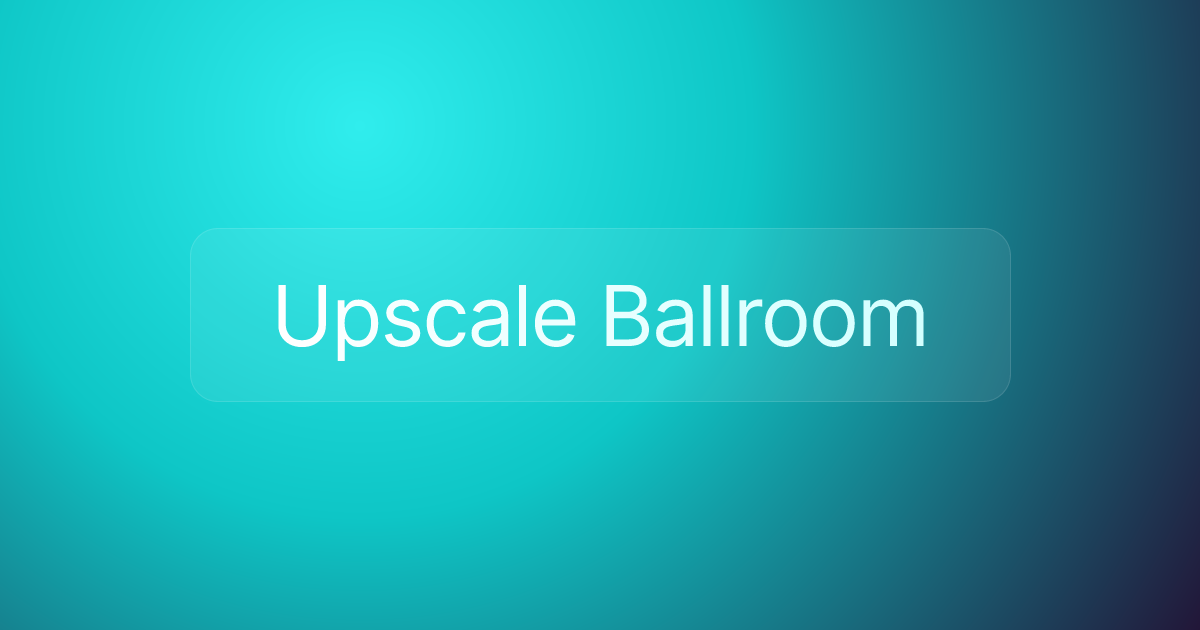 Upscale Ballroom