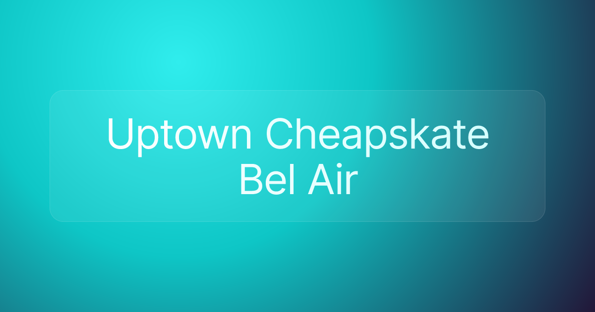 Uptown Cheapskate Bel Air