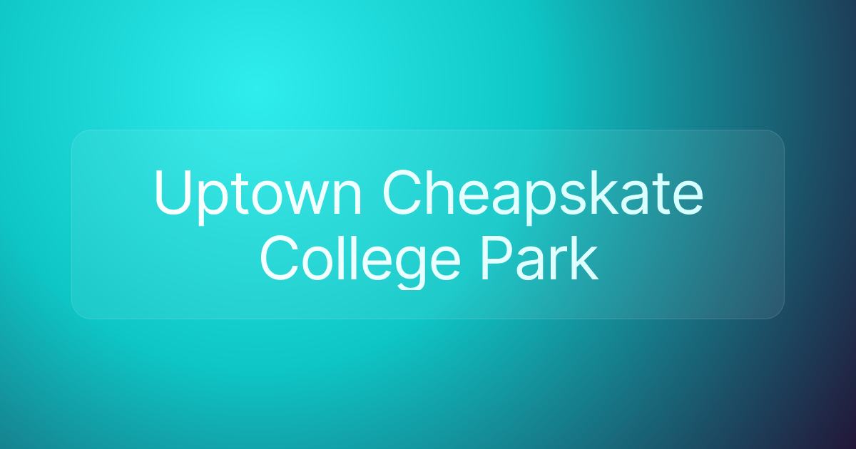 Uptown Cheapskate College Park