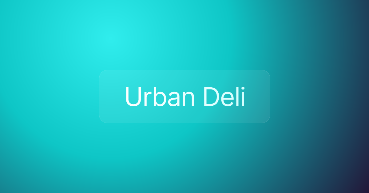 Urban Deli