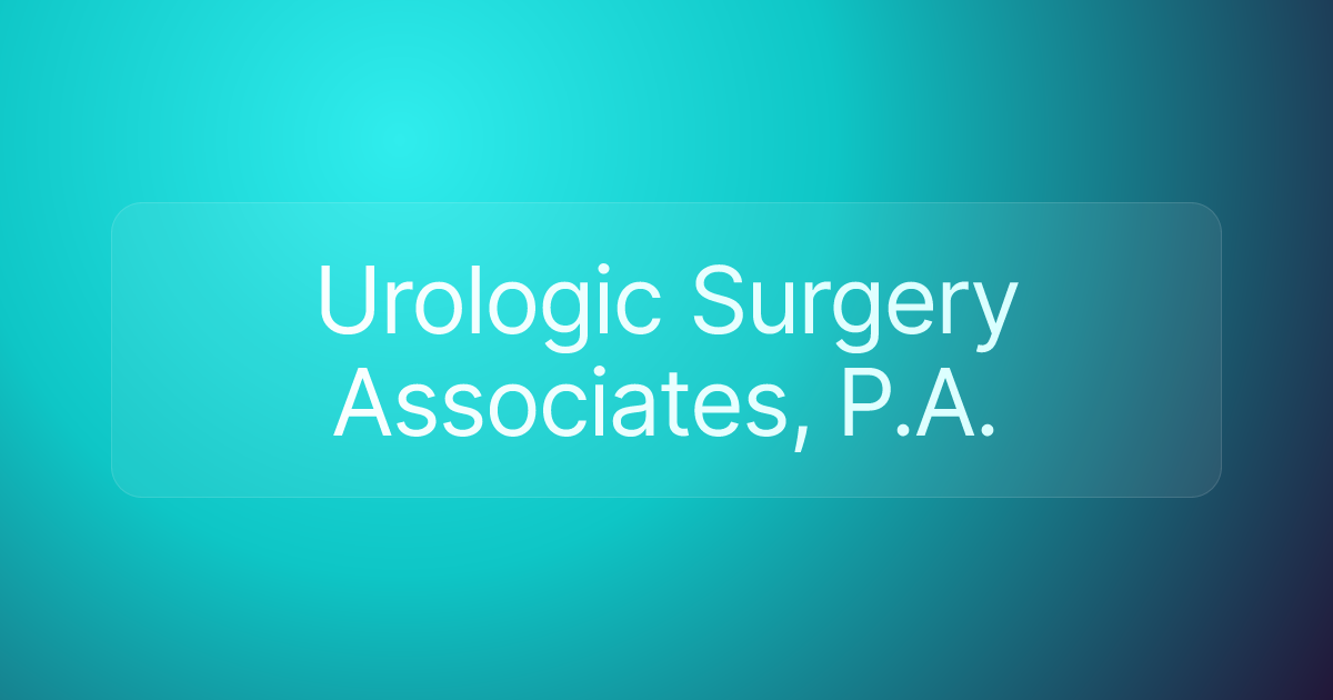 Urologic Surgery Associates, P.A.