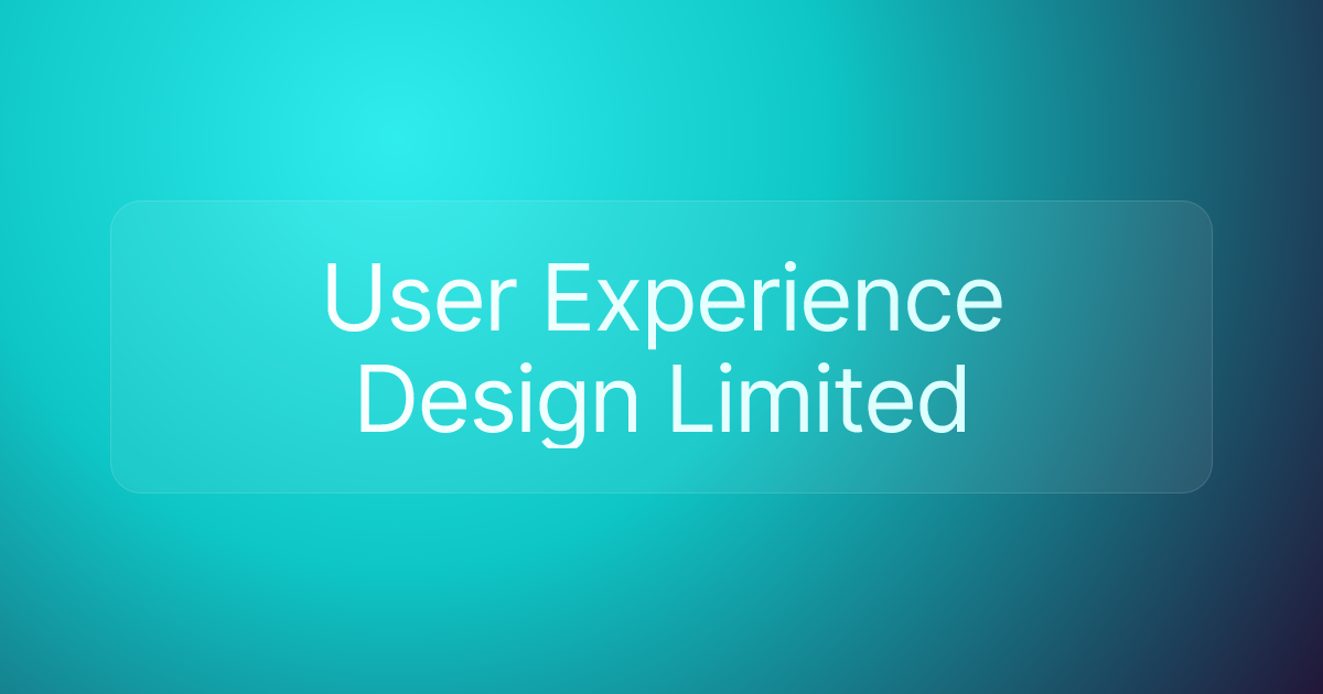 User Experience Design Limited