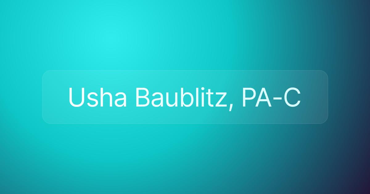 Usha Baublitz, PA-C