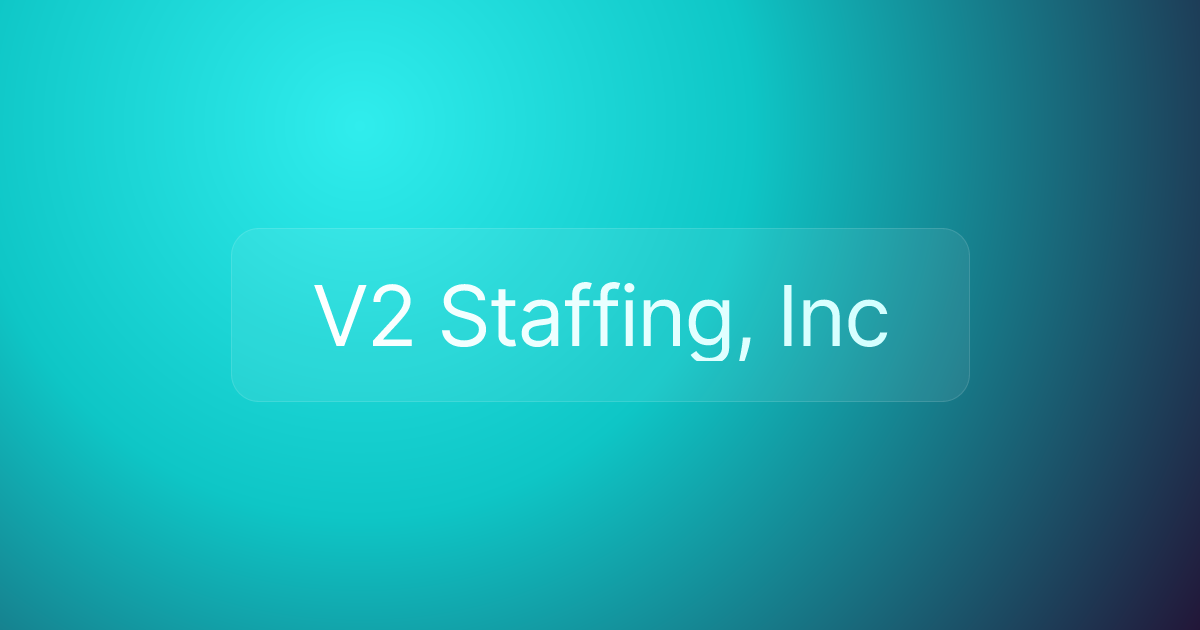 V2 Staffing, Inc