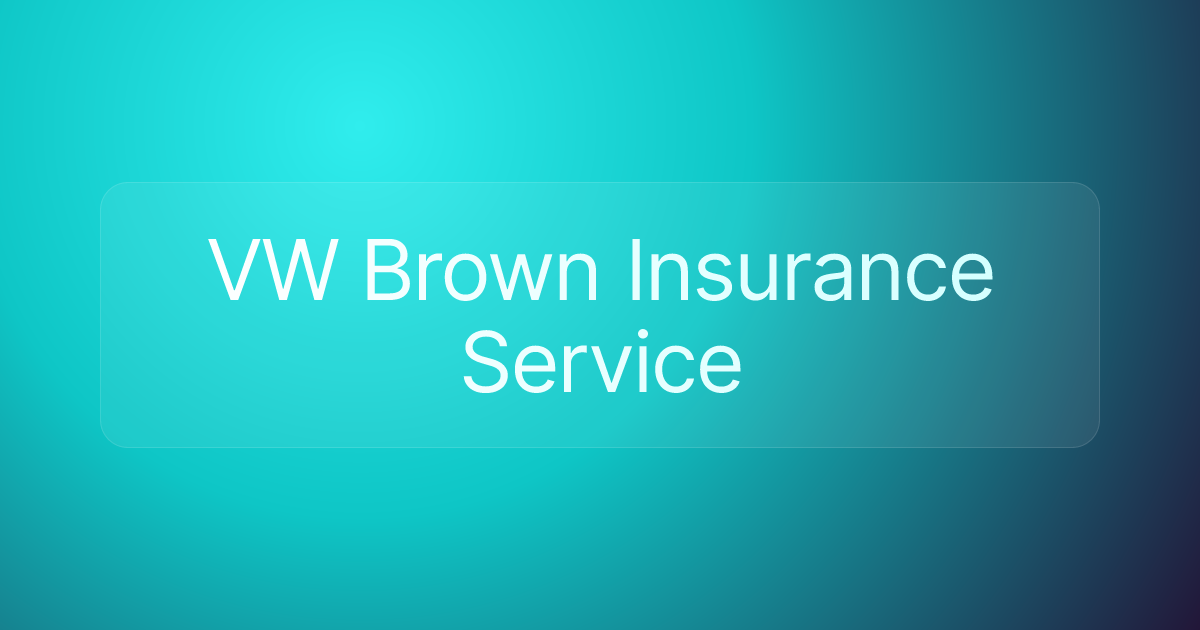 VW Brown Insurance Service