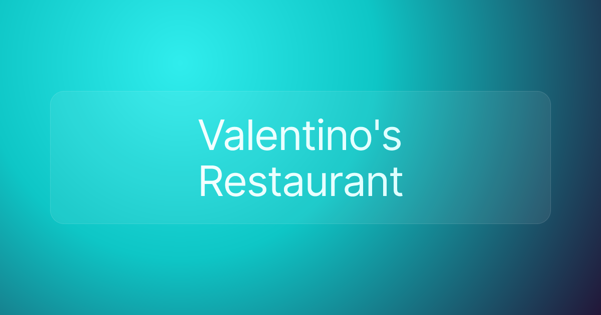 Valentino's Restaurant