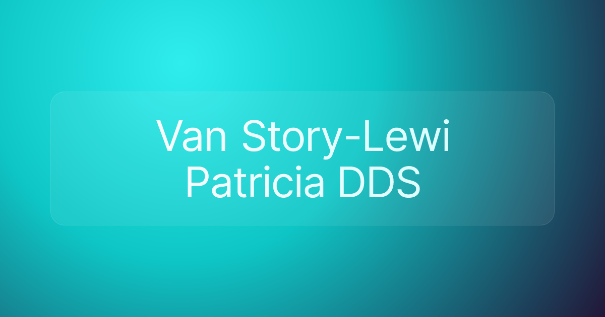 Van Story-Lewi Patricia DDS