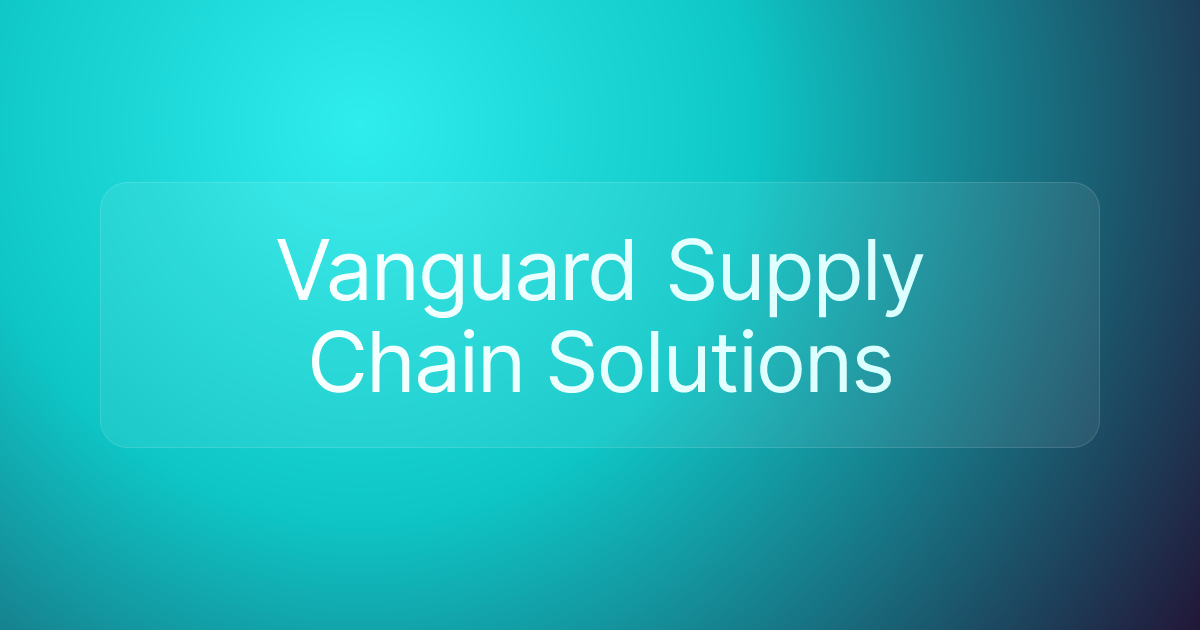 Vanguard Supply Chain Solutions