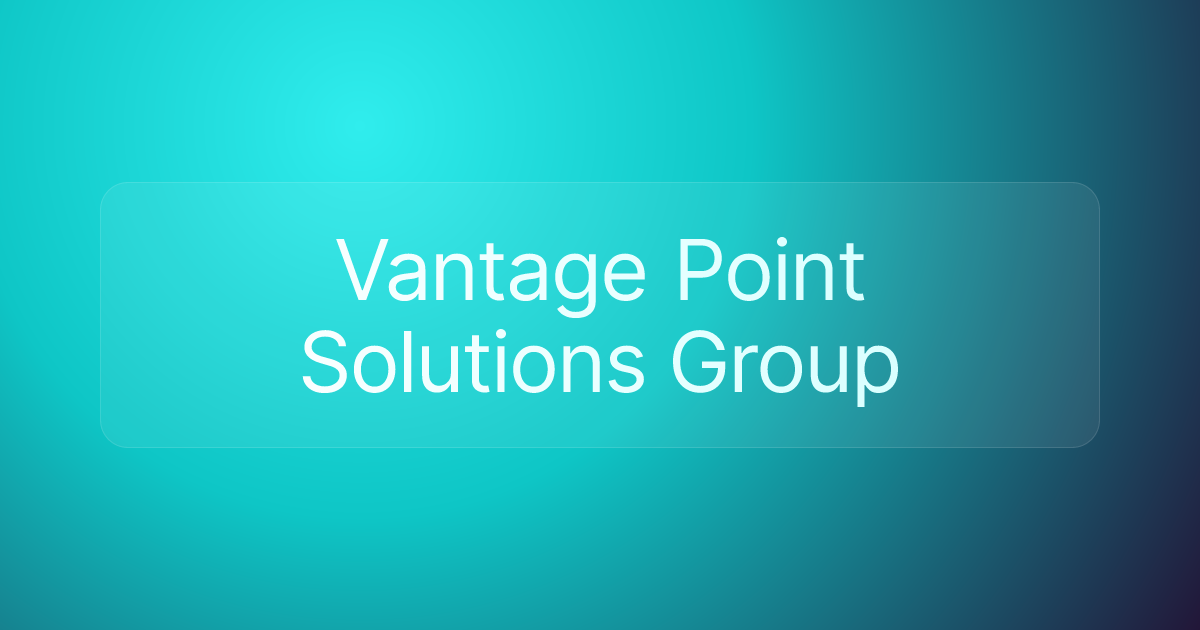 Vantage Point Solutions Group