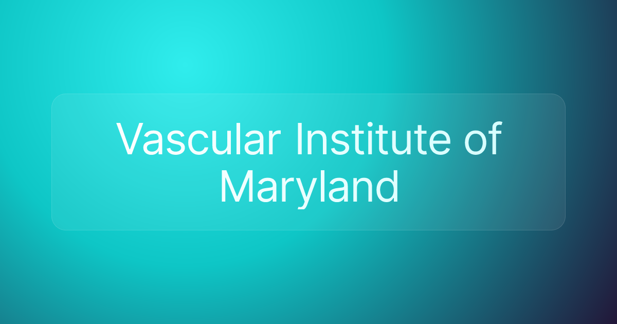 Vascular Institute of Maryland