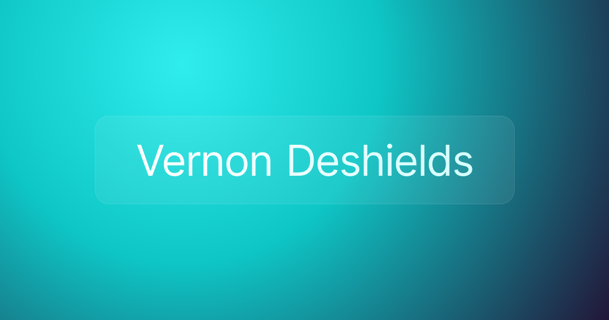 Vernon Deshields