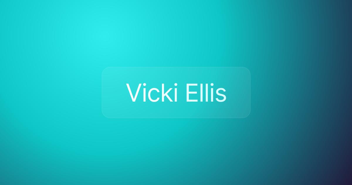 Vicki Ellis