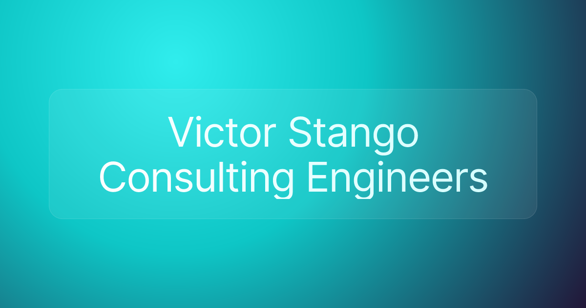 Victor Stango Consulting Engineers