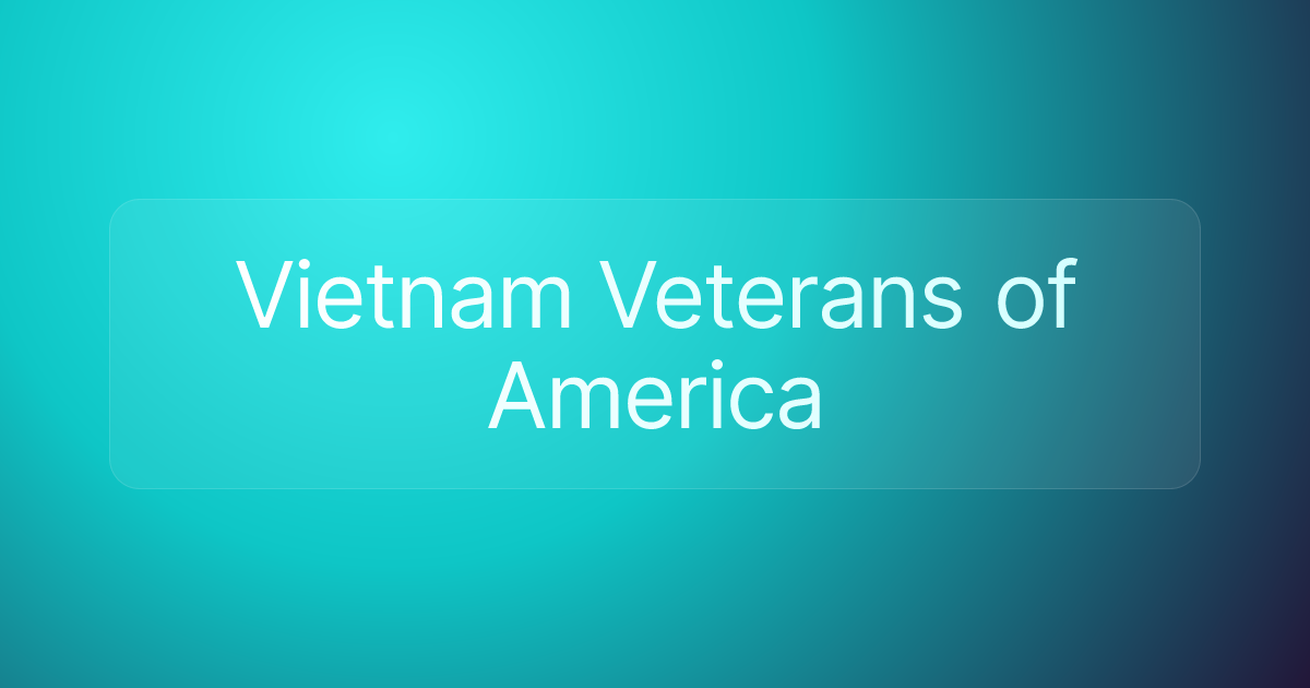 Vietnam Veterans of America