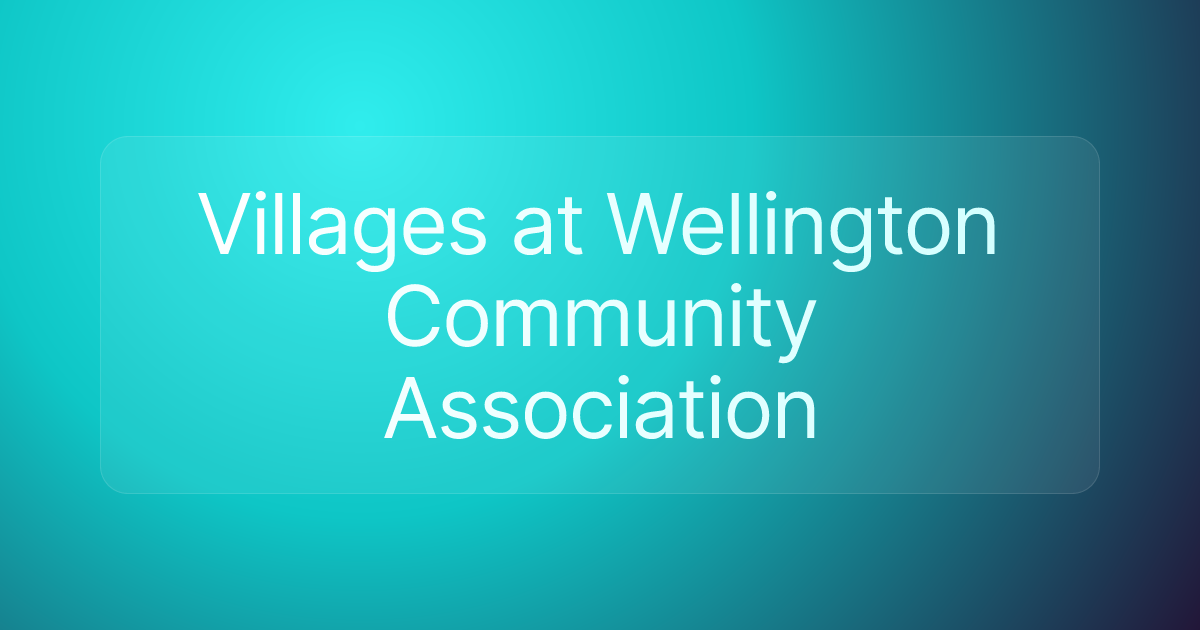 Villages at Wellington Community Association