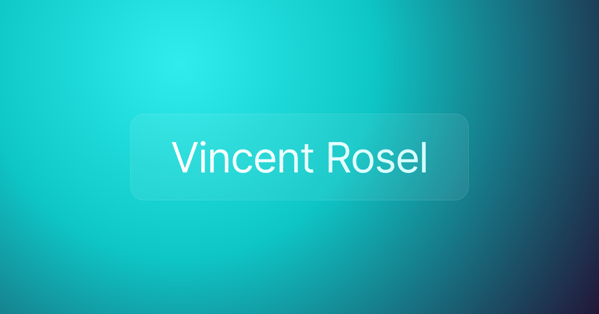 Vincent Rosel