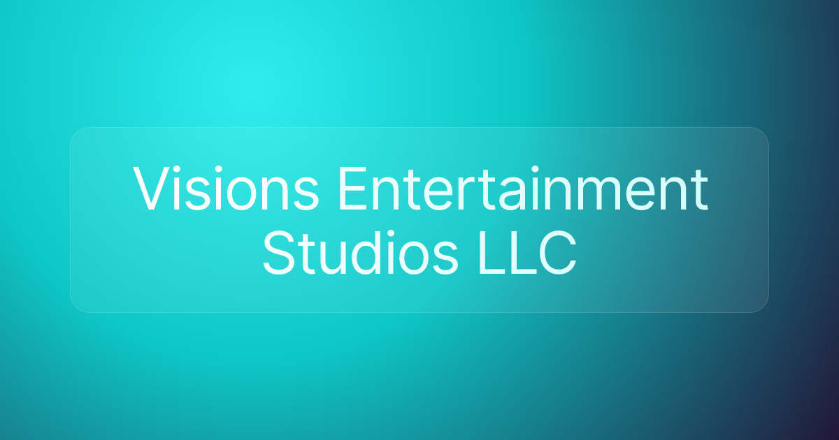 Visions Entertainment Studios LLC