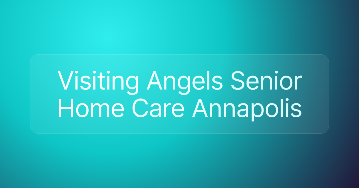 Visiting Angels Senior Home Care Annapolis