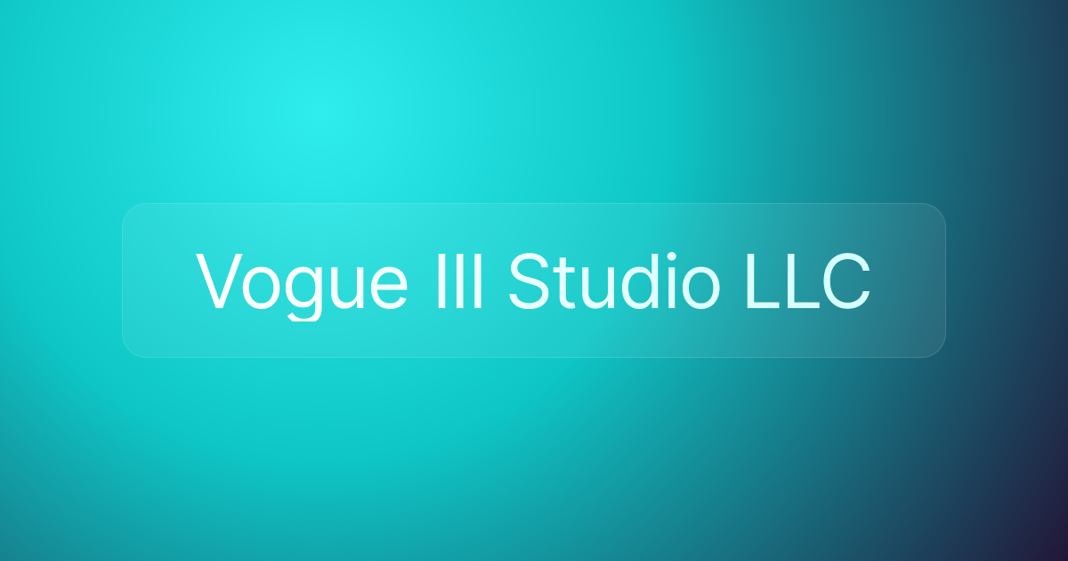 Vogue III Studio LLC