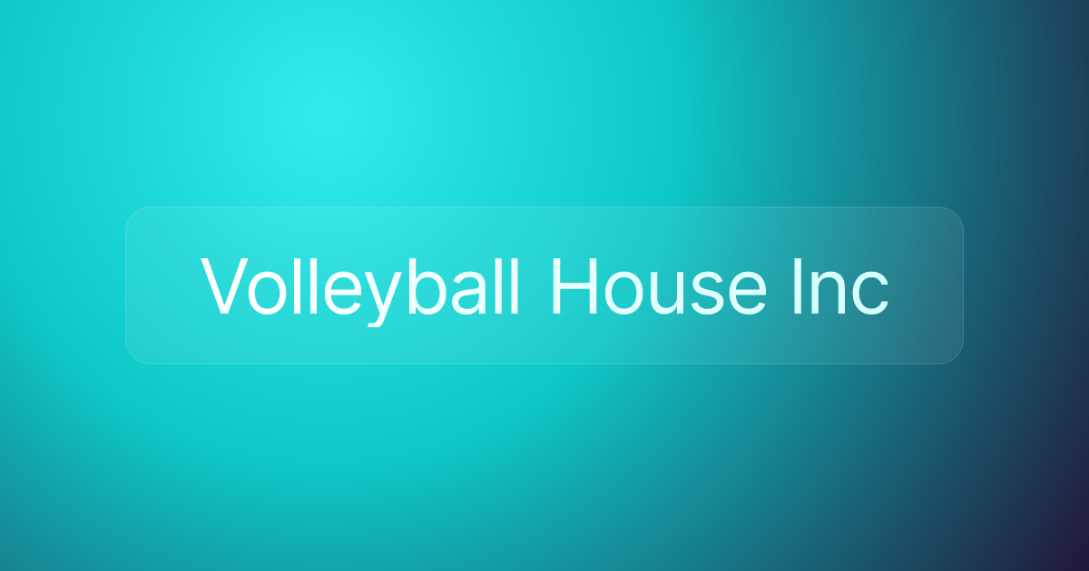 Volleyball House Inc