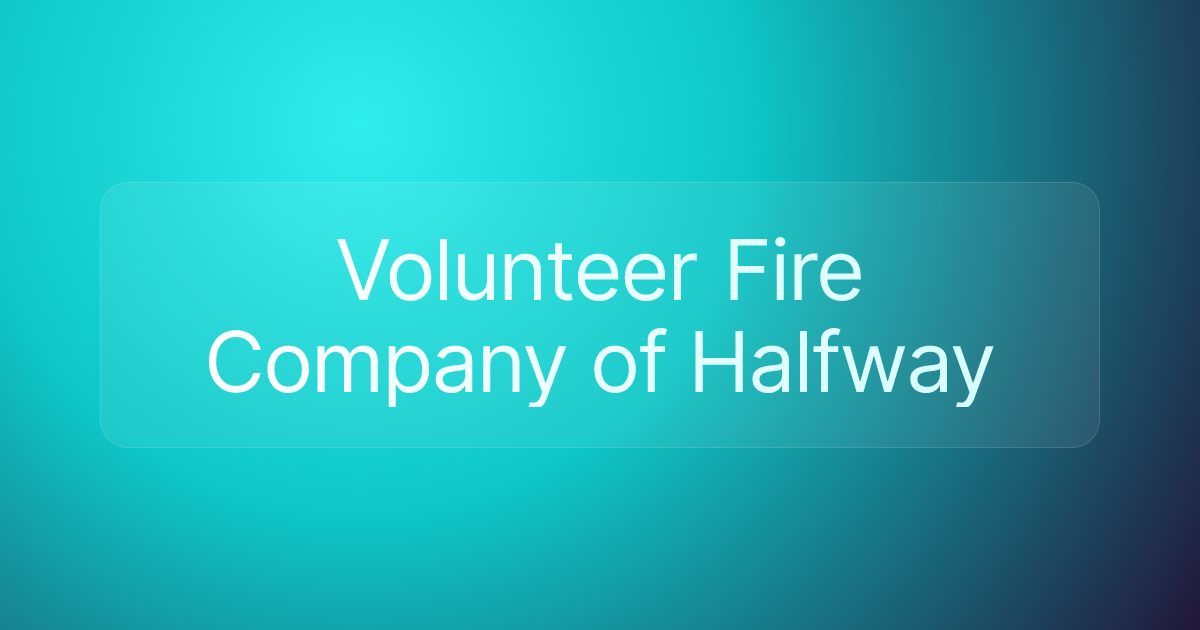 Volunteer Fire Company of Halfway