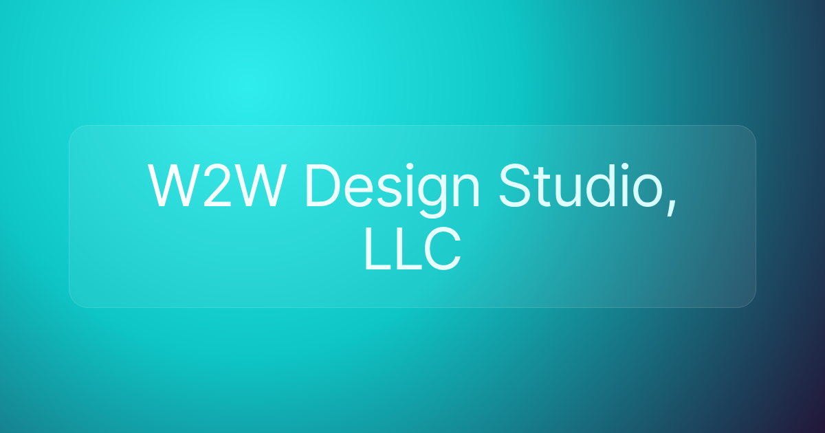 W2W Design Studio, LLC