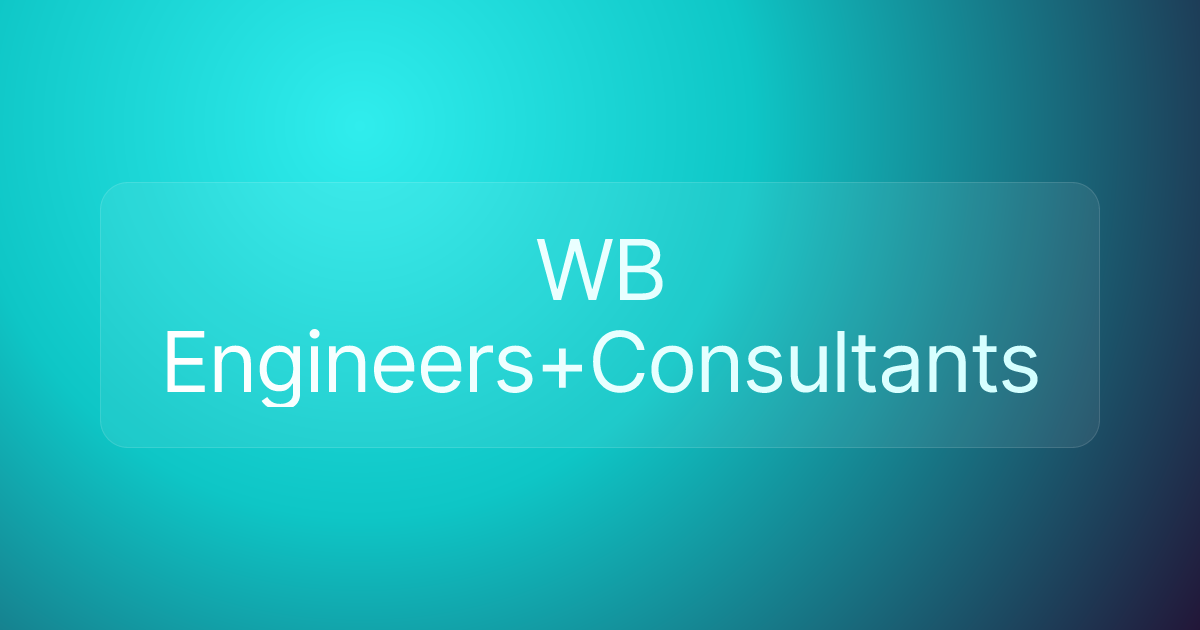 WB Engineers+Consultants