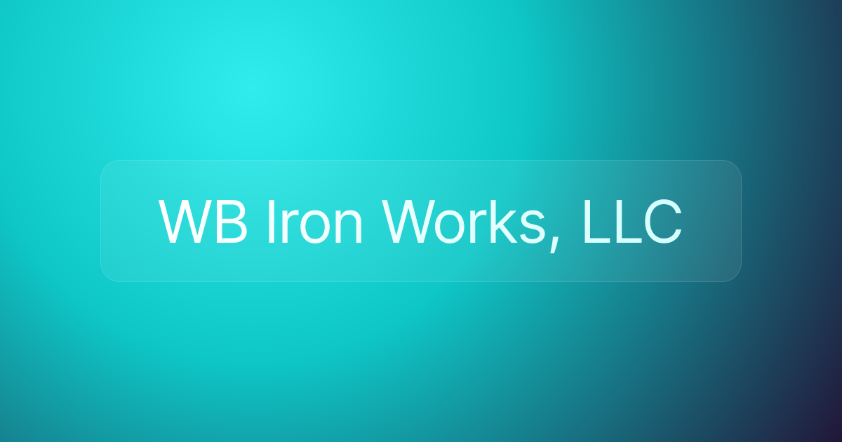 WB Iron Works, LLC