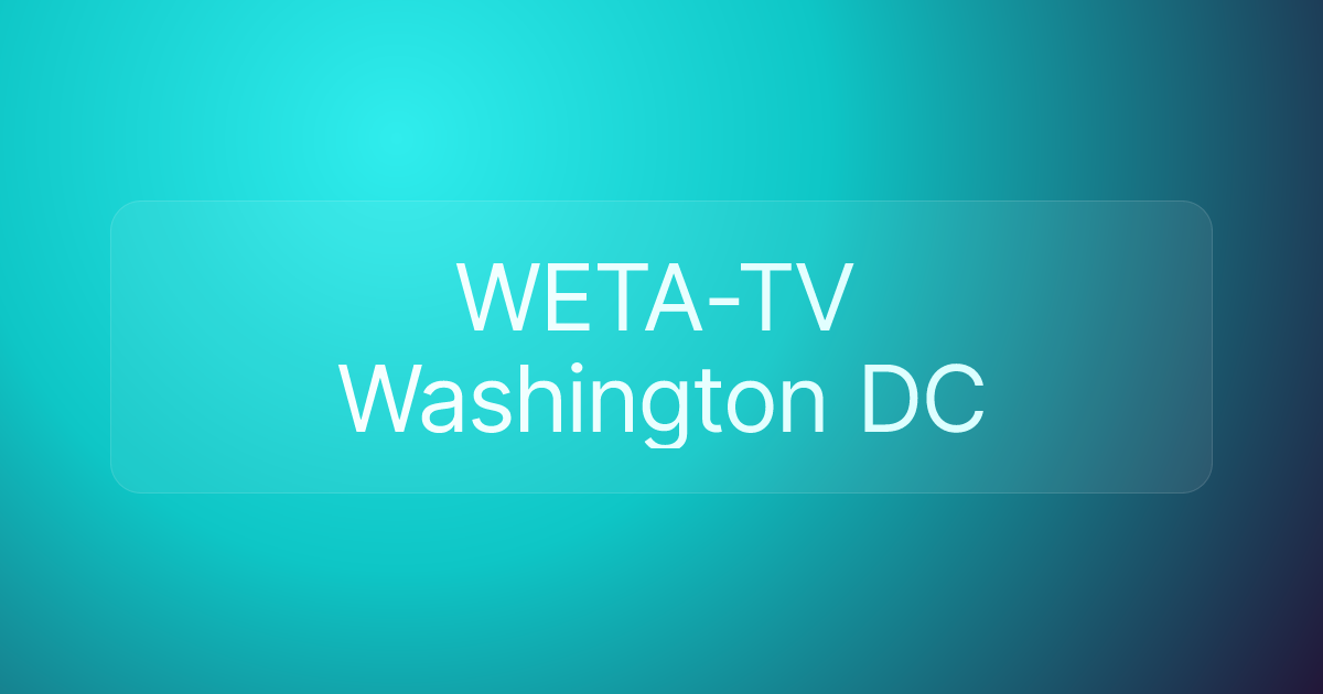 WETA-TV Washington DC