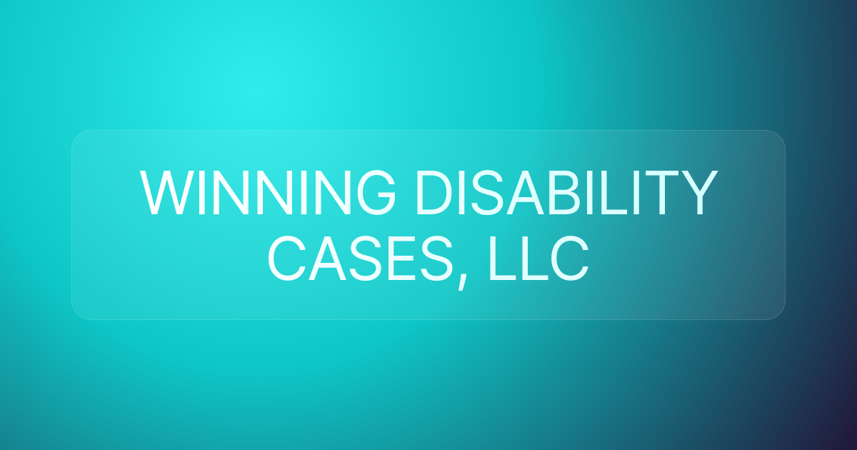 WINNING DISABILITY CASES, LLC