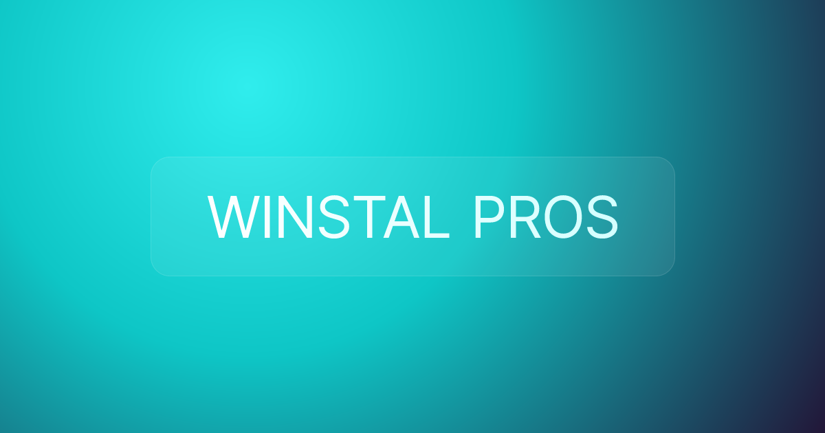 WINSTAL PROS