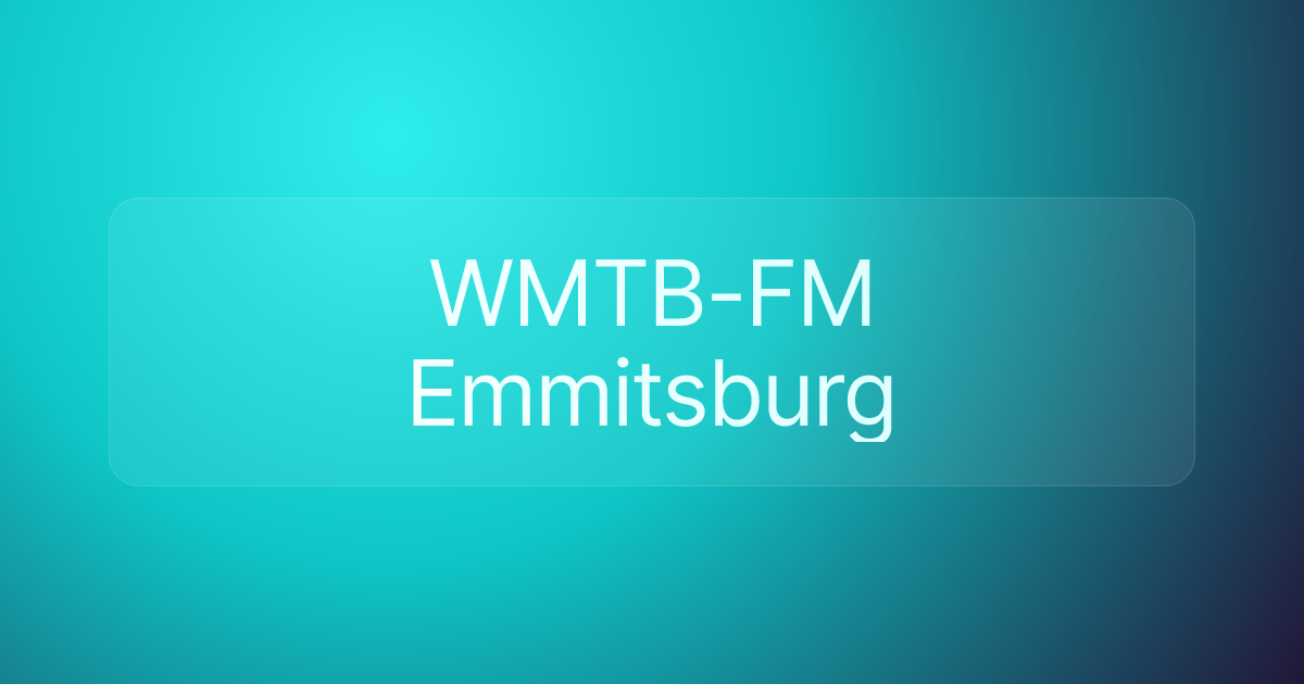 WMTB-FM Emmitsburg
