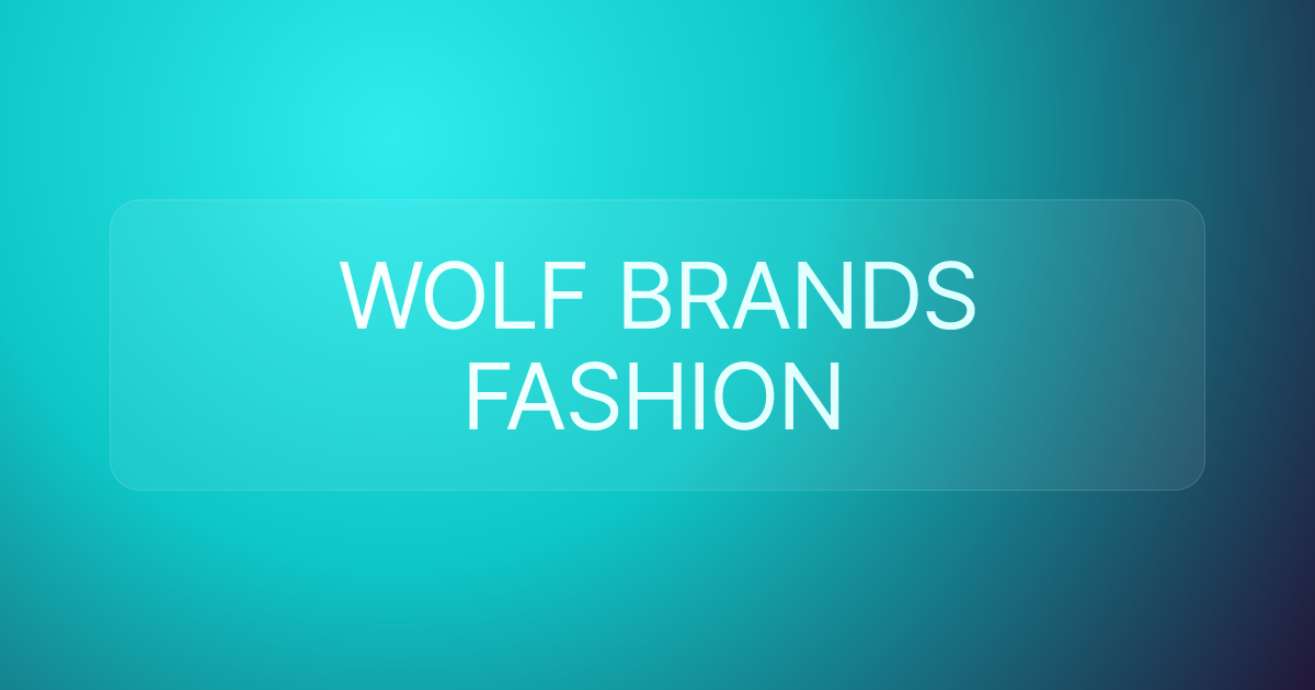 WOLF BRANDS FASHION