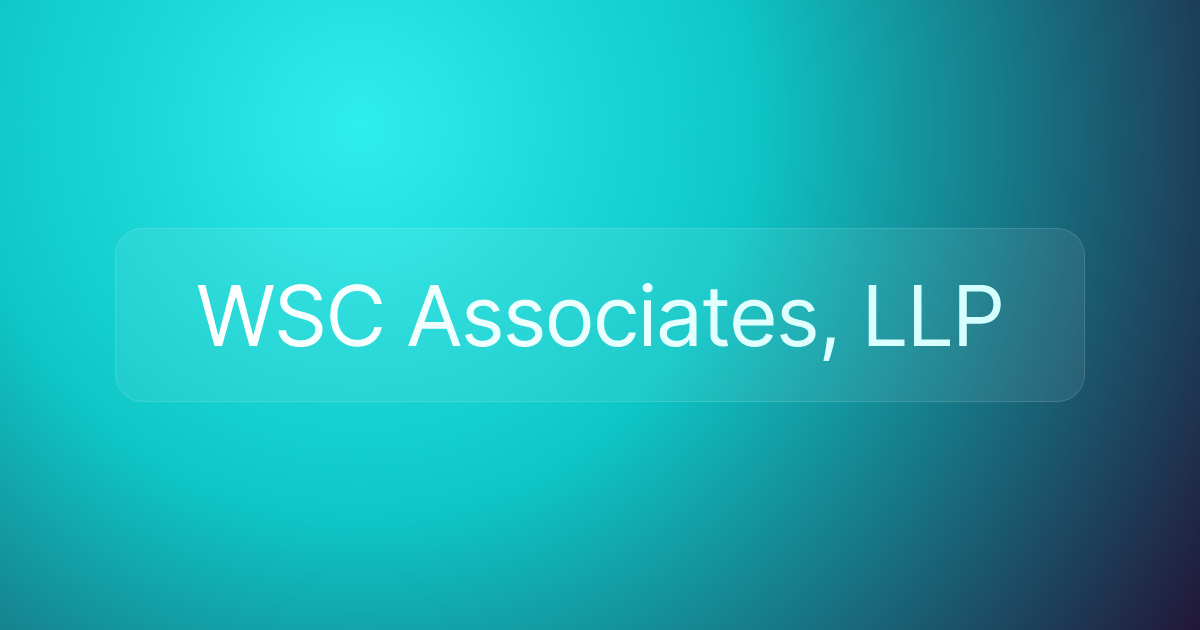 WSC Associates, LLP