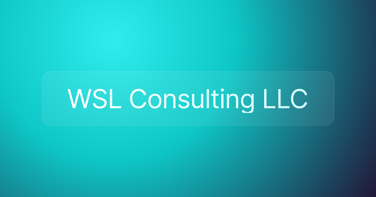 WSL Consulting LLC