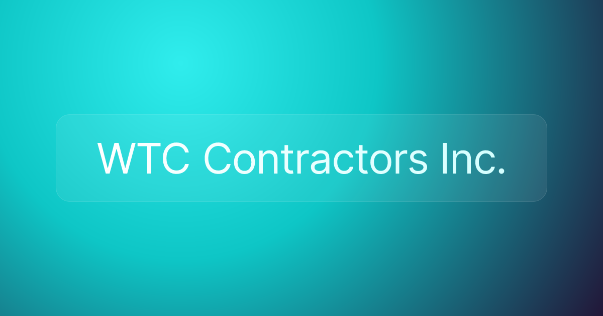 WTC Contractors Inc.