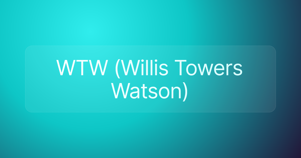 WTW (Willis Towers Watson)