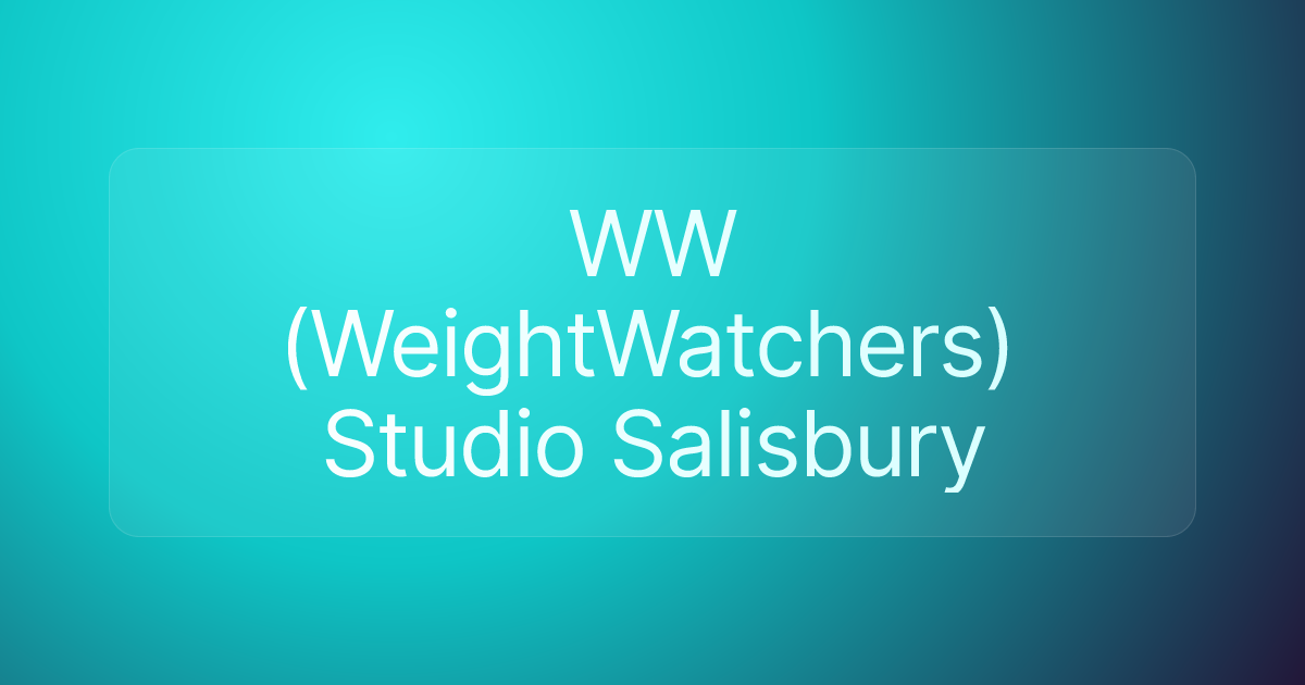 WW (WeightWatchers) Studio Salisbury